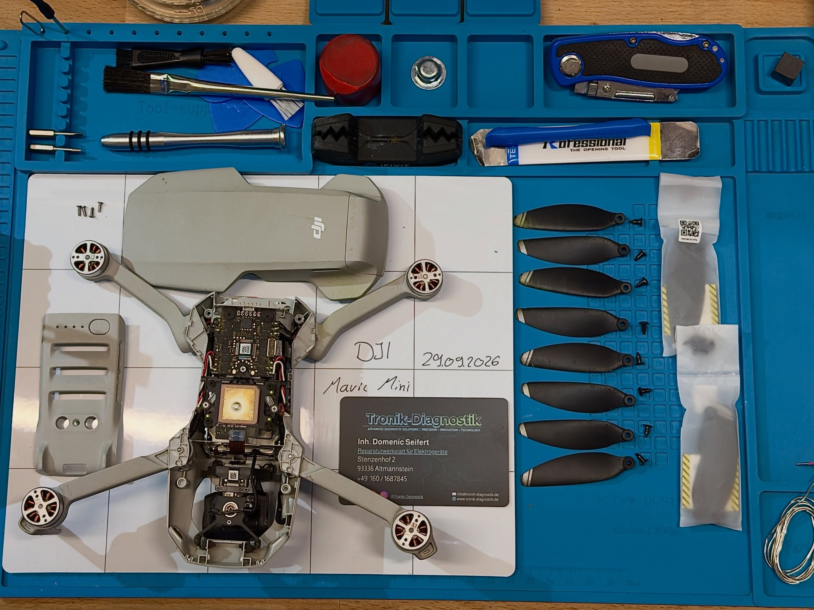 Diagnose auf dem Werktisch: DJI Mavic Mini